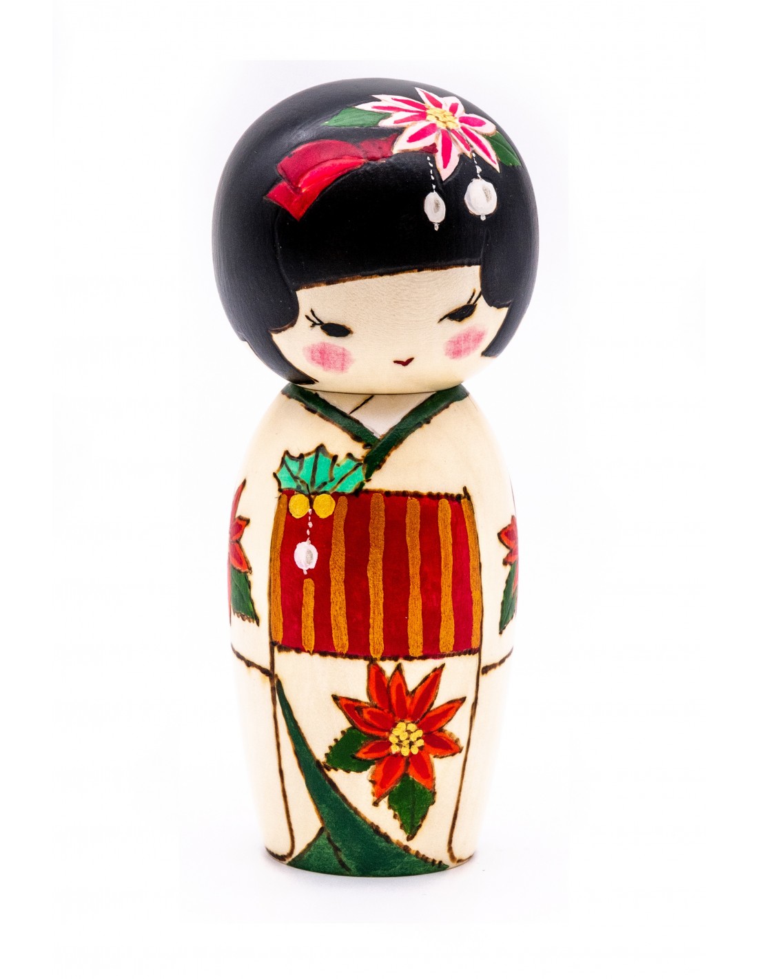 Kokeshi Doll - Christmas (Kurisumasu) | Japan Primavera