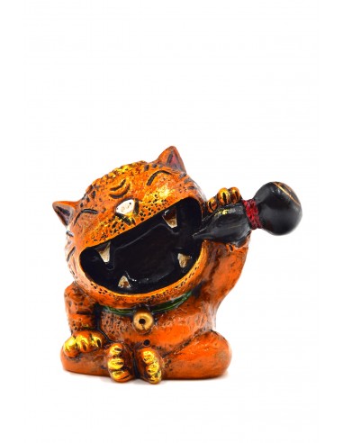 Oni Maneki Neko - Orange Demon Cat