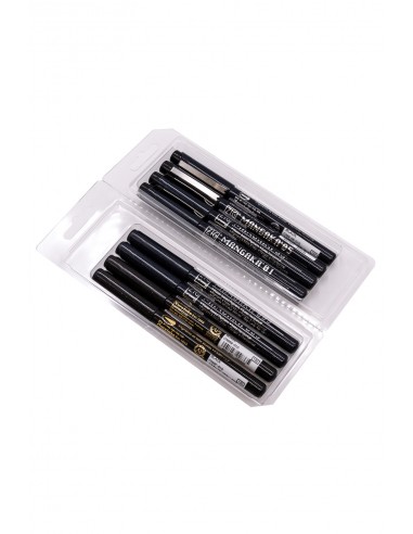 Kuretake Japanese Manga Pen Viola - pack of 3 pens with tips of